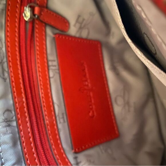 Coke Haan Red Leather Crossbody Bag - Picture 3 of 3